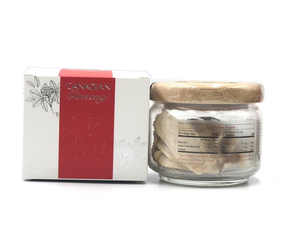 Nhân Sâm Canada Khô Cắt Lát 50g Nhân Sâm Canada Khô Cắt Lát 50g