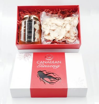 Hộp Quà Tặng Cao Cấp Nhân Sâm Canada Và Mật Ong Hộp Quà Tặng Cao Cấp Nhân Sâm Canada Và Mật Ong LEATHERWOOD