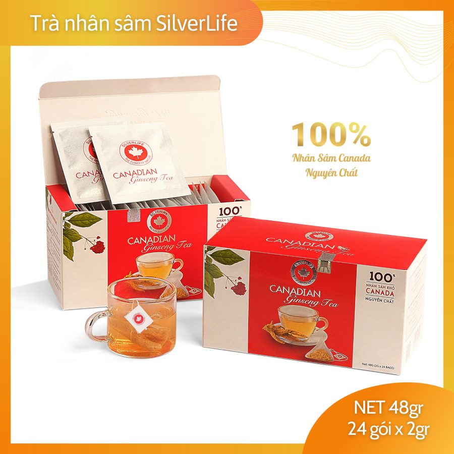tra nhan sam tui loc nhan sam Canada SilverLife hop 48g